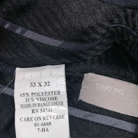 Louis Raphael 33x32 Tailored Fit Dress Pants Navy - Picture 3 of 4